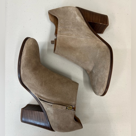 Sarto Franco Sarto Frannie Tan Suede Boots Size 8 - Picture 4 of 12